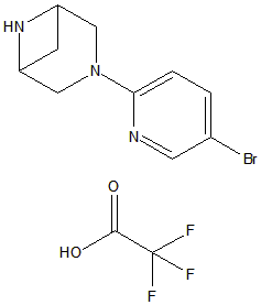 3,6-二氮雜雙環[3.1.1]庚烷，3-（5-溴-2-吡啶基）-，2,2,2-三氟乙酸鹽（1:2）
